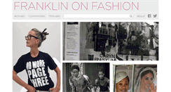 Desktop Screenshot of franklinonfashion.com