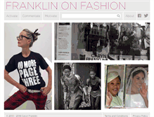 Tablet Screenshot of franklinonfashion.com